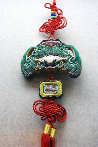d023 高枝明---蝠喜牌 21.5x15.5x2cm